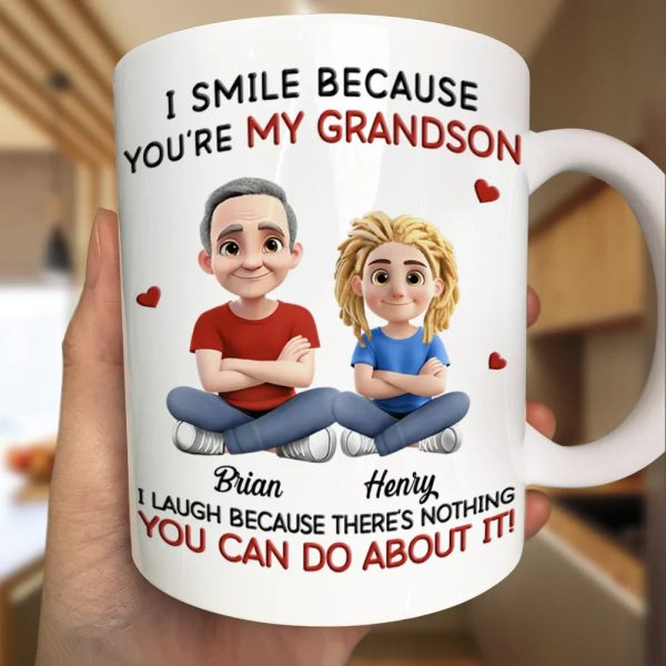 I Smile Because You Are My Daughter - Personalized Mug I Smile Because You Are My Daughter - Personalized Mug