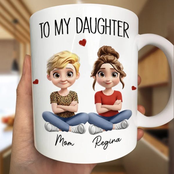 I Smile Because You Are My Daughter 3D Effect - Personalized Mug I Smile Because You Are My Daughter 3D Effect - Personalized Mug