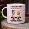 I Smile Because You Are My Daughter Son - Personalized Marble Mug I Smile Because You Are My Daughter Son - Personalized Marble Mug