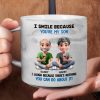 I Smile Because You Are My Daughter Son - Personalized Marble Mug I Smile Because You Are My Daughter Son - Personalized Marble Mug