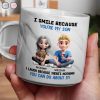 I Smile Because You Are My Daughter Son - Personalized Marble Mug I Smile Because You Are My Daughter Son - Personalized Marble Mug