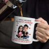 I Smile Because You Are My Husband 3D Effect Sitting Couple - Personalized Mug I Smile Because You Are My Husband 3D Effect Sitting Couple - Personalized Mug