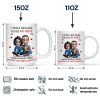 I Smile Because You Are My Husband 3D Effect Sitting Couple - Personalized Mug I Smile Because You Are My Husband 3D Effect Sitting Couple - Personalized Mug