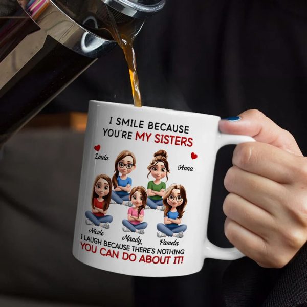 I Smile Because You Are My Sister Brother - Personalized Mug I Smile Because You Are My Sister Brother - Personalized Mug