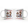 I Smile Because You're My Daughter, Cartoon Figures and Christmas Sweaters - Personalized Custom Coffee Mug - FAM770_MG I Smile Because You're My Daughter, Cartoon Figures and Christmas Sweaters - Personalized Custom Coffee Mug - FAM770_MG