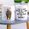 I Want To Grab Your Boobs Personalized Mug, Gift For Elder Couple