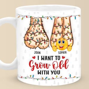 I Want To Grow Old With You, And Love You More Every Single Day - Couple Personalized Custom 3D Inflated Effect Printed Mug - Christmas Gift For Husband Wife, Anniversary