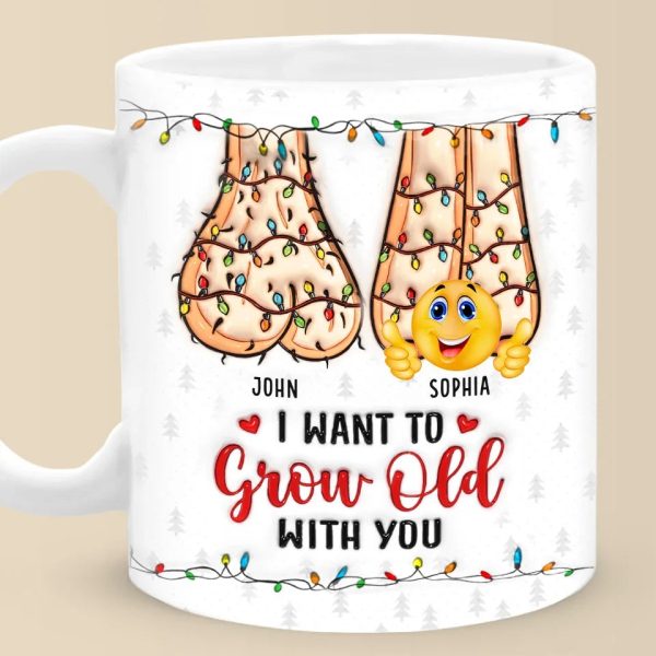 I Want To Grow Old With You, And Love You More Every Single Day - Couple Personalized Custom 3D Inflated Effect Printed Mug - Christmas Gift For Husband Wife, Anniversary I Want To Grow Old With You, And Love You More Every Single Day - Couple Personalized Custom 3D Inflated Effect Printed Mug - Christmas Gift For Husband Wife, Anniversary