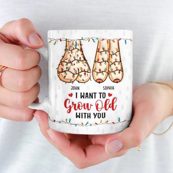 I Want To Grow Old With You, And Love You More Every Single Day - Couple Personalized Custom 3D Inflated Effect Printed Mug - Christmas Gift For Husband Wife, Anniversary I Want To Grow Old With You, And Love You More Every Single Day - Couple Personalized Custom 3D Inflated Effect Printed Mug - Christmas Gift For Husband Wife, Anniversary