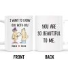 I Want to Grow Old with You, Beautiful Couple Design - Personalized Custom Coffee Mug - CPL172_MG I Want to Grow Old with You, Beautiful Couple Design - Personalized Custom Coffee Mug - CPL172_MG