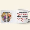 I Want To Hold Your Hand At 80 Personalized Coffee Mug, Couple Gift