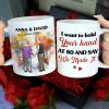 I Want To Hold Your Hand At 80 Personalized Coffee Mug, Couple Gift
