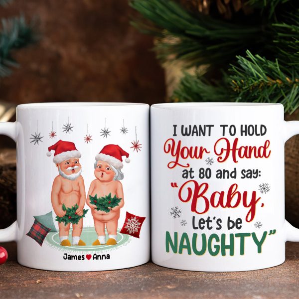 I Want To Hold Your Hand, Couple Gift, Personalized Mug, Old Couple Coffee Mug, Christmas Gift I Want To Hold Your Hand, Couple Gift, Personalized Mug, Old Couple Coffee Mug, Christmas Gift