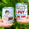 I Want To Put My Crotch Rocket In You, Personalized Couple Wine Tumbler Gift For Couple