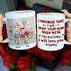 I Will Wipe Your Bum When We're Old Personalized Coffee Mug, Couple Gift
