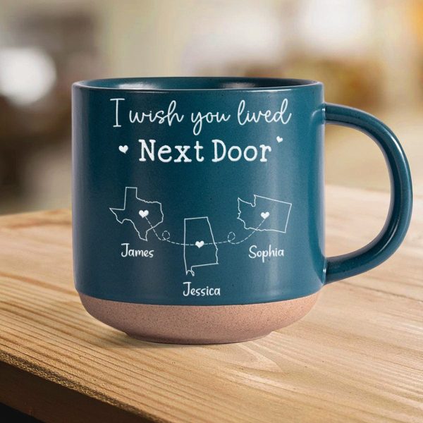 I Wish We Lived Closer Bestie Personalized Gift Engraved Pottery Mug HA75 891550 I Wish We Lived Closer Bestie Personalized Gift Engraved Pottery Mug HA75 891550