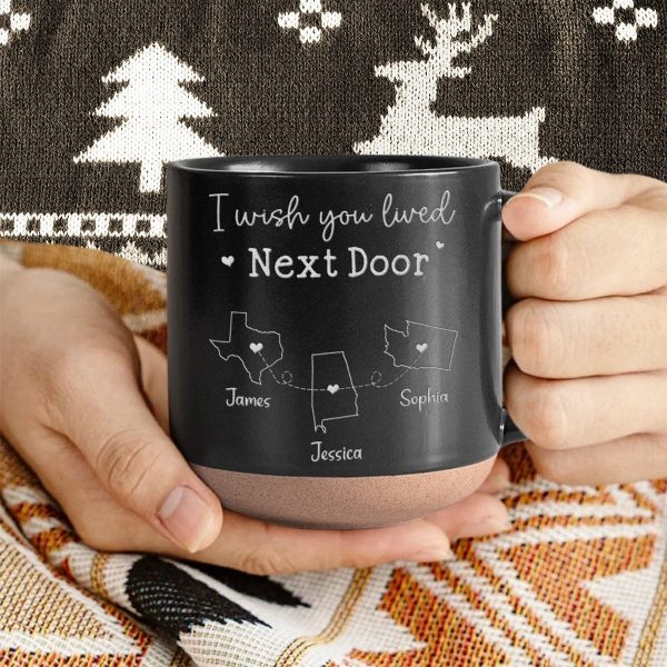 I Wish We Lived Closer Bestie Personalized Gift Engraved Pottery Mug HA75 891550 I Wish We Lived Closer Bestie Personalized Gift Engraved Pottery Mug HA75 891550