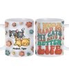 I Work Hard So My Cats Can Have A Better Life, 3D Inflated Personalized Mug, Gift For Cat Moms