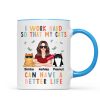 I Work Hard So That My Cat Can Have A Better Life Crazy Cat Moms Personalized Mug I Work Hard So That My Cat Can Have A Better Life Crazy Cat Moms Personalized Mug