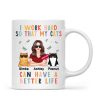 I Work Hard So That My Cat Can Have A Better Life Crazy Cat Moms Personalized Mug I Work Hard So That My Cat Can Have A Better Life Crazy Cat Moms Personalized Mug