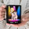 I Work To Support My Husband's 03DTDT130323HH Personalized Funny Couple Mug - Gift For Couple