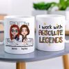 I Work With Absolute Legends, Personalized Coffee Mug, Gifts For Colleague