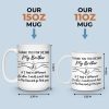 I Would Punch Him In The Face And Go Find You - Family Personalized Custom Mug - Gift For Family Members I Would Punch Him In The Face And Go Find You - Family Personalized Custom Mug - Gift For Family Members