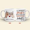 I Would Shank A Bitch For You Right In The Kidney, Personalized Witch Bestie White Mug, Halloween Gift for Friends