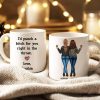 I'd Punch A Bitch For You Besties Best Friend Gift Cup, Friendship Personalized Mug I'd Punch A Bitch For You Besties Best Friend Gift Cup, Friendship Personalized Mug