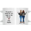 I'd Punch A Bitch For You Besties Best Friend Gift Cup, Friendship Personalized Mug I'd Punch A Bitch For You Besties Best Friend Gift Cup, Friendship Personalized Mug