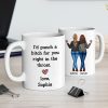 I'd Punch A Bitch For You Besties Best Friend Gift Cup, Friendship Personalized Mug I'd Punch A Bitch For You Besties Best Friend Gift Cup, Friendship Personalized Mug