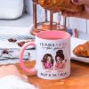 I'd Punch A Bitch For You Sassy Besties Personalized Mug, Funny Galentine's Day Gift For Best Friends, BFF I'd Punch A Bitch For You Sassy Besties Personalized Mug, Funny Galentine's Day Gift For Best Friends, BFF