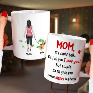 I'd Tell You I Love You, Dad Mom Pet Lover Personalized Coffee Mug White Mug, Gift For Dad Mom