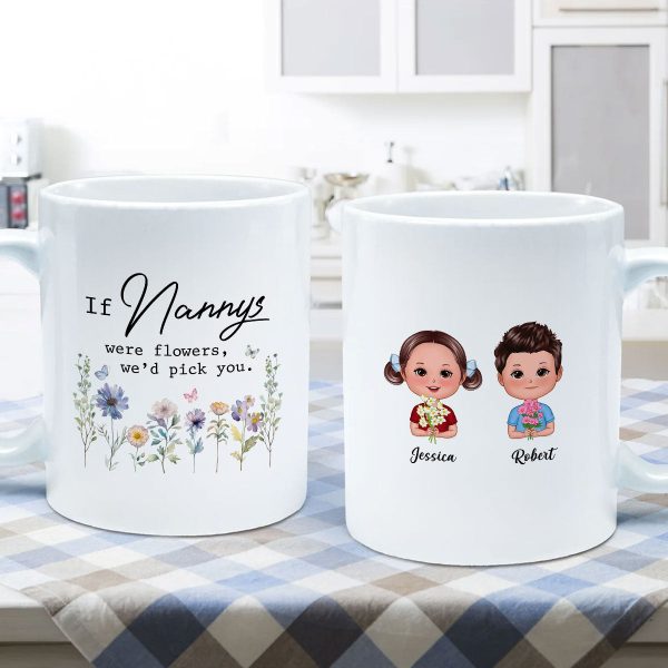 If Grandmas Were Flowers I'd Pick You Gift For Grandma Personalized Mug If Grandmas Were Flowers I'd Pick You Gift For Grandma Personalized Mug