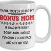 If I Had A Different Bonus Mom I Would Punch Her Funny Coffee Mug, Gift for Stepmom from Stepdaughter Stepson Birthday Gift If I Had A Different Bonus Mom I Would Punch Her Funny Coffee Mug, Gift for Stepmom from Stepdaughter Stepson Birthday Gift