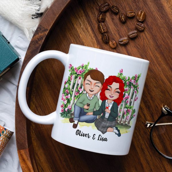 If I Had A Flower For Every Time I Thought Of You Personalized Couple Mug, Gift For Couple