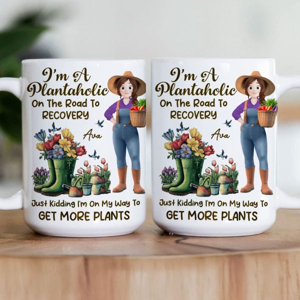 I'm A Plantaholic On The Road To Recovery - Personalized Mug I'm A Plantaholic On The Road To Recovery - Personalized Mug