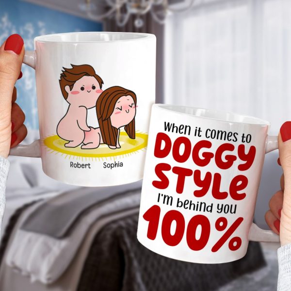 I'm Behind You 100%-Gift For Couple-Personalized Coffee Mug-Funny Couple