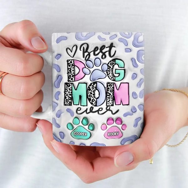I'm Just A Full-Time Dog Mom - Dog Personalized Custom 3D Inflated Effect Printed Mug - Gift For Pet Owners, Pet Lovers I'm Just A Full-Time Dog Mom - Dog Personalized Custom 3D Inflated Effect Printed Mug - Gift For Pet Owners, Pet Lovers