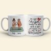 I'm Just A Girl, Personalized Mug, Gift For Naughty Couple