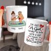 I'm Just A Girl, Personalized Mug, Gift For Naughty Couple