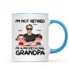 I'm Not Retired I'm A Professional Grandpa Personalized Mug, Retirement Gift For Grandpa