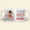 I'm On The Naughty List Personalized Coffee Mug, Couple Gift