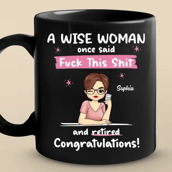 I'm Outta Here And Retired - Coworker Personalized Custom Black Mug - Appreciation, Retirement Gift For Coworkers, Work Friends, Colleagues I'm Outta Here And Retired - Coworker Personalized Custom Black Mug - Appreciation, Retirement Gift For Coworkers, Work Friends, Colleagues