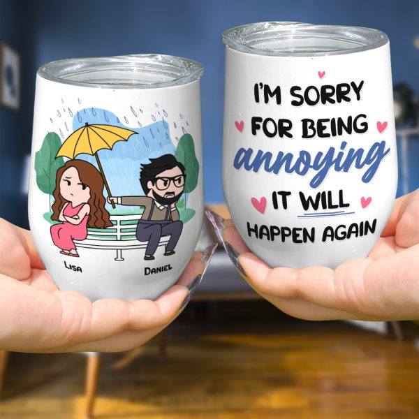 I'm Sorry For Being Annoying - Personalized Couple Mug - Gift For Couple