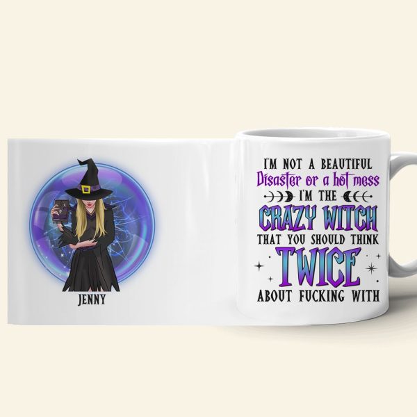 I'm The Crazy Witch Personalized Coffee Mug, Gift For Witch Lover I'm The Crazy Witch Personalized Coffee Mug, Gift For Witch Lover