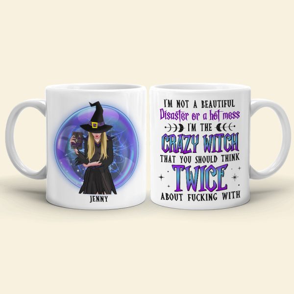 I'm The Crazy Witch Personalized Coffee Mug, Gift For Witch Lover I'm The Crazy Witch Personalized Coffee Mug, Gift For Witch Lover