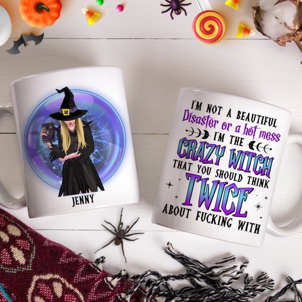I'm The Crazy Witch Personalized Coffee Mug, Gift For Witch Lover I'm The Crazy Witch Personalized Coffee Mug, Gift For Witch Lover