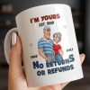 I'm Yours No Returns Or Refunds Cartoon Couple Design - Personalized Custom Coffee Mug - CPL1353_MG I'm Yours No Returns Or Refunds Cartoon Couple Design - Personalized Custom Coffee Mug - CPL1353_MG