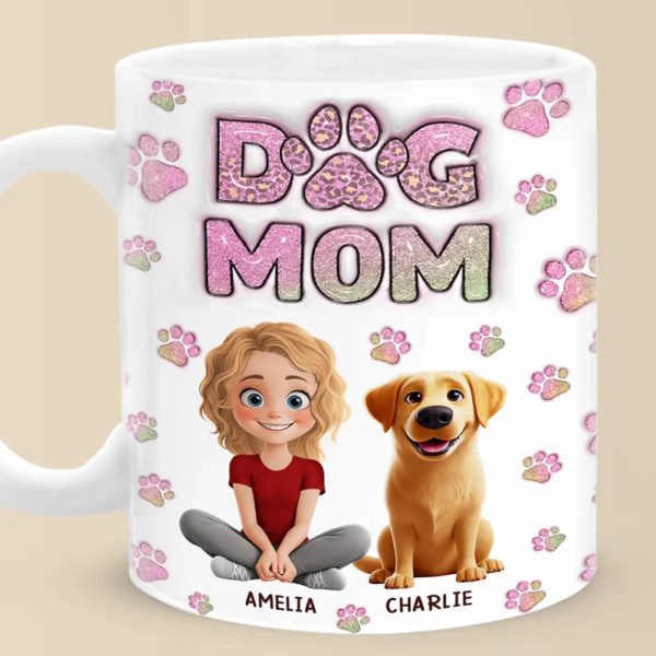 In A World Full Of Chaos, Pets Bring Peace - Dog & Cat Personalized Custom 3D Inflated Effect Printed Mug - Gift For Pet Owners, Pet Lovers In A World Full Of Chaos, Pets Bring Peace - Dog & Cat Personalized Custom 3D Inflated Effect Printed Mug - Gift For Pet Owners, Pet Lovers